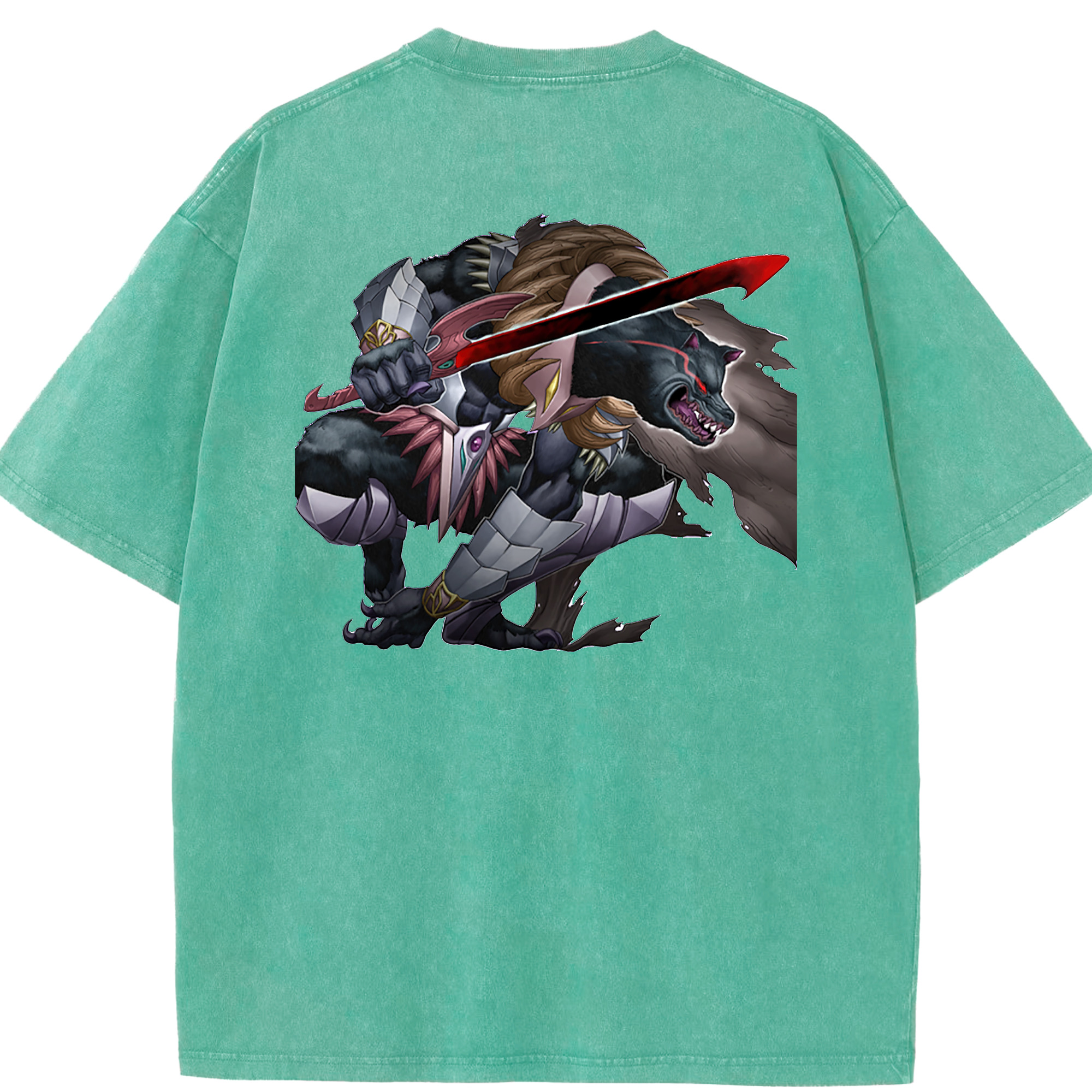 （画像用） 遊☆戯☆王 Yu-Gi-Oh! 綿100% ヴィンテージ風 半袖Tシャツ（背面プリント）